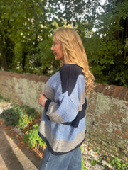Navy Striped Knit Pamela