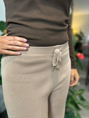 Camel Knitted Trousers Chloe