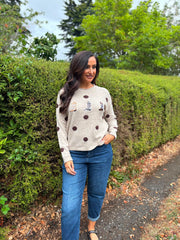 Stone Wild West Polka Dot Knit Andie