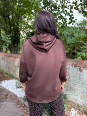 Chocolate Diamante Hoodie Kylie
