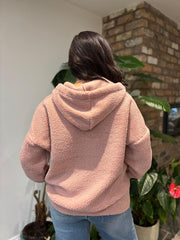 Rose Fleece Hoodie Brielle