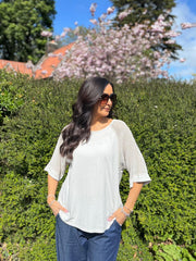 Stone Net Sleeve Top Julia