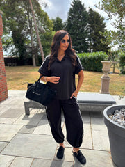 Black Stripe Leisure Set Billie