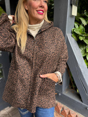 Chocolate Marl Zip Jacket Tracy