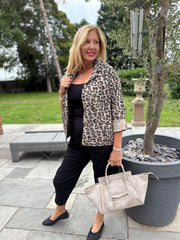 Mocha Animal Print Jacket Marley