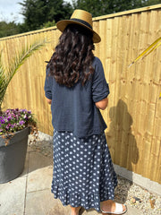 Navy Polka Dot Co-Ord Set Beverly