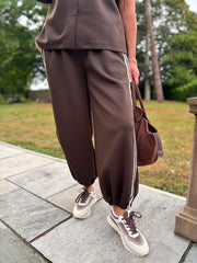 Chocolate Stripe Leisure Set Billie