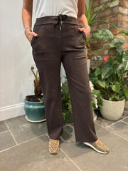 Chocolate Straight Leg Pocket Front Magics