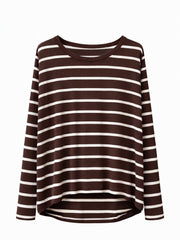Chocolate Striped Top Annie