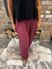Wine Hareem Trousers Libby