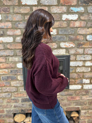 Grape Scarf Accent Jumper Amanda