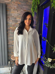 Winter White Long Sleeve Blouse Melissa