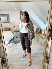 White Square Neck Top Saylor