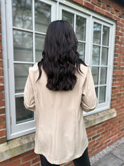 Stone Pinstripe Take You Anywhere Jacket