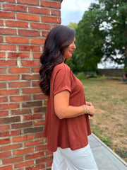 Rust Tee Frances