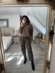 Mocha Boucle Zip Jacket Estella