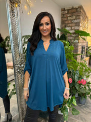 Teal Sparkle Tunic Gloria