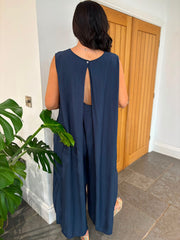 Navy Wide Leg Jumpsuit Kaylee