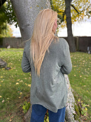 Khaki Soft Drape Cardi Flora