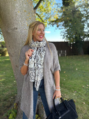 Mocha Cosy Edge To Edge Cardi Mabel