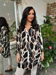 Black Patterned Tunic Gloria