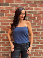 Navy Tube Top Chloe