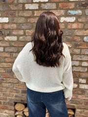 Winter White Scarf Accent Jumper Amanda