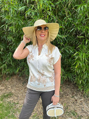Natural Capri Wave Sun Hat