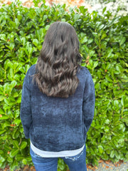 Navy Chenille Sweatshirt Skye