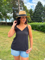 Black Essential Textured Vest Nicole