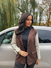 Chocolate Blazer Jacket Emma