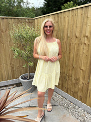 Lemon Striped Sun Dress Danielle