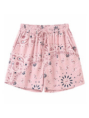 Rose Paisley Bubble Cotton Shorts