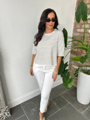 Mocha Stripe Top Katie