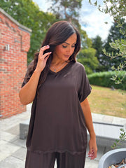 Chocolate Shimmer Tee Aubrey