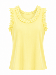 Lemon Ruffle Vest Simone