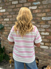 Pink Striped Top Addison