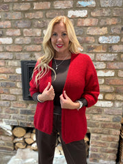 Red Edge Top Edge Cardi Lynn