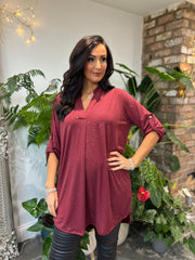 Wine Sparkle Tunic Gloria