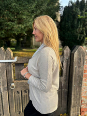 Stone Ribbed Knit Scarf Two Piece Jo