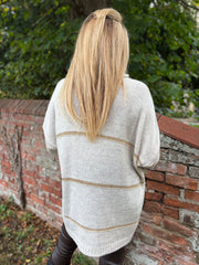 Stone Striped Roll Neck Knit Rachel
