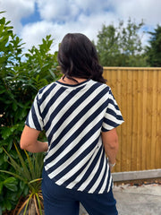 Navy Striped Top Astrid