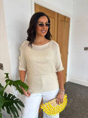 Stone Daisy Cold Shoulder Knit Alison