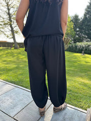 Black Cuffed Ashley Trousers