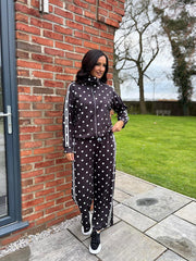 Black Polka Dot Tracksuit Darla