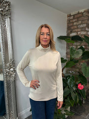 Stone Roll Neck Top Julia