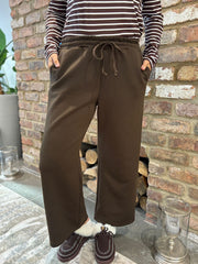 Chocolate Wide Leg Jogger Alice