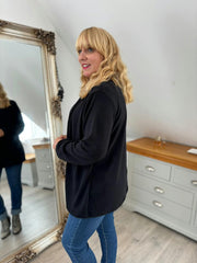 Black Leopard Layered Cardi Zoe