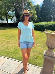 Aqua Star Knit Top Devon
