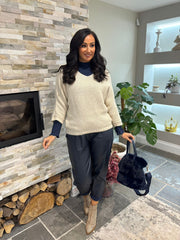 Stone Back Detail Knit Top Billie